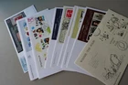 *** GB Fine Collection of 10 MINIATURE SHEET First Day Covers Special Cancels