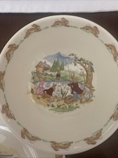 royal doulton bunnykins 3 piece nursery set nwot