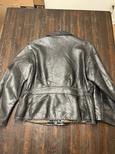 Mid 1940s Windward Horsehide D Pocket Motorcycle/Aviator Jacket - Picture 10 of 24