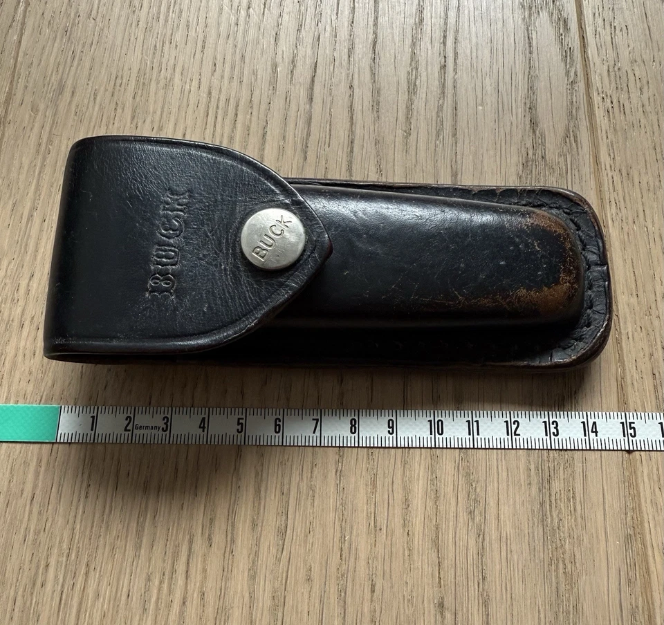 Vintage Buck 110 USA 25 Years Anniversary Model 1963-1988 with Leather Sheath - Bild 2 von 4