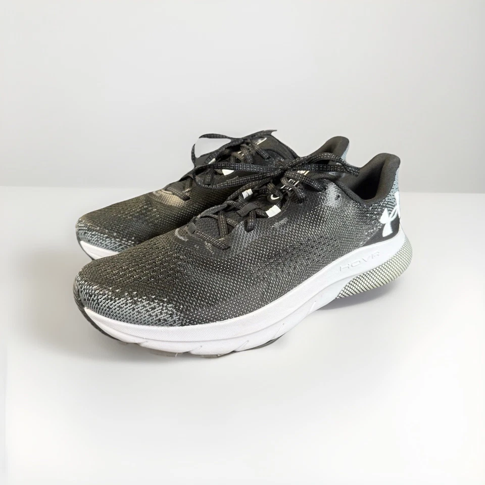 Under Armour HOVR Turbulence 2 Hombres 12 Zapato para Correr Negro Acolchado Entrenadores para Correr Foto 3 de 4