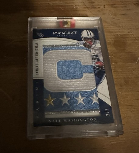 Nate Washington 2014 Panini Immaculate Insignias Captain Patch /2 - Picture 1 of 2