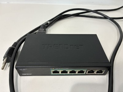 USED TRENDNET 6-PORT FAST ETHERNET POE+SWITCH TPE-S50/A