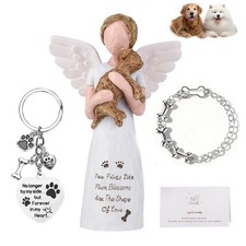Dog Memorial Gifts for Loss of Dog, Loss of Dog Sympathy Gift, Resin Dogs Ang...