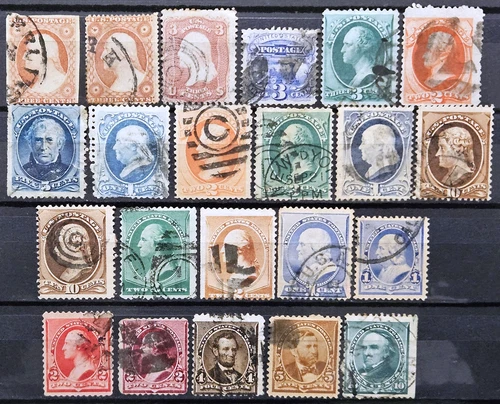 US Stamp Collection 1851-1890 Lot of 22 Scott # 11A/226 Used
