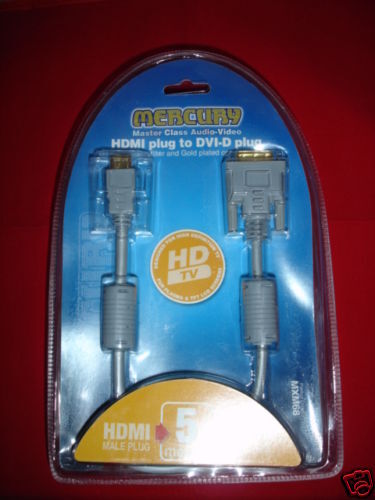 Cavo HDMI a DVI-D 5m MXM68 DVI - Foto 1 di 1