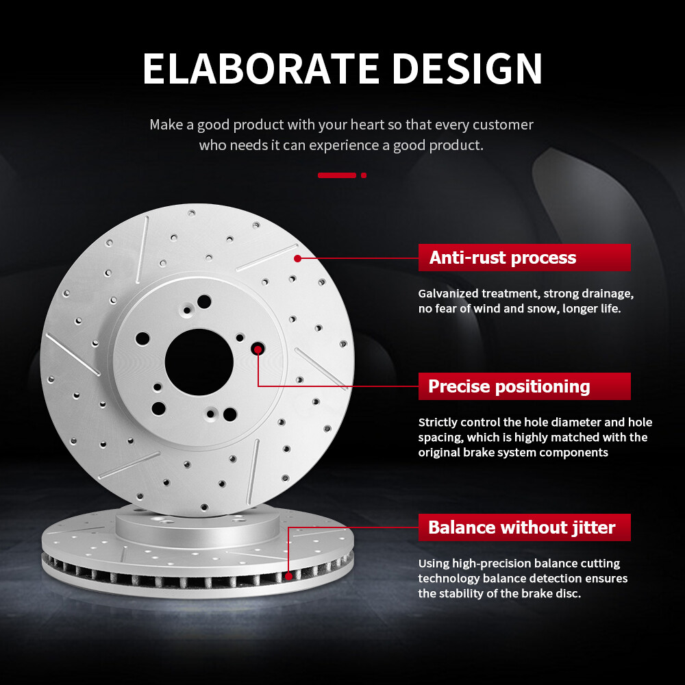 Acura Rdx Honda Crv Brakes Detroit Axle Complete Brake Kit - Front & Rear Rotors & Ceramic Pads For Honda CR-V & Acura RDX Honda CR-V Brake Pads