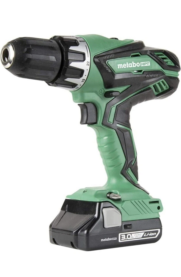 Metabo HPT 18V Hammer Drill & Impact Driver + 2 Batteries Combo Kit KC18DGLS NEW - Image 3 of 4