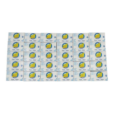 30 Count All Free Clear HE Liquid Laundry Detergent 1 Load Vending Box