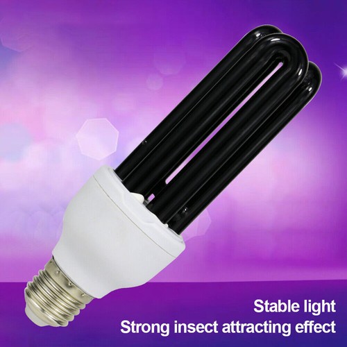 110V/220V Blacklight Low Energy UV Light Screw Ultraviolet Lamp Bulb E27/E26. - Picture 9 of 13