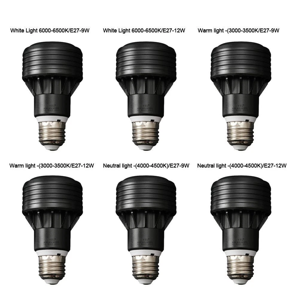 E27 4000 4500K LED Light Bulbs 9W 12W Spotlight Lamp New Halogen Bulb Durable