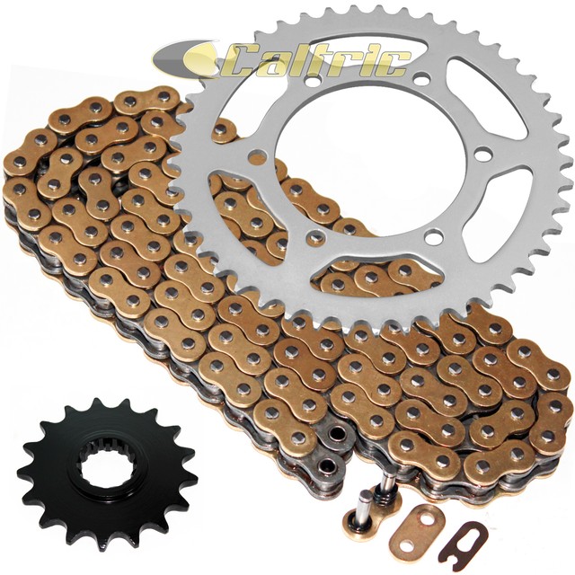 Caltric Gold ORing Drive Chain and Sprockets Kit for Yamaha R1 YZFR1
