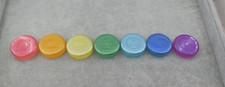 SANSKRIT Chakra Stones Set of 7 Handmade Resin Wiccan Pagan Hindu Meditation