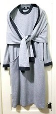 FLASH SALE Willi of California Sweater Flannel Dress Scarf 12 Large Gray Pockets