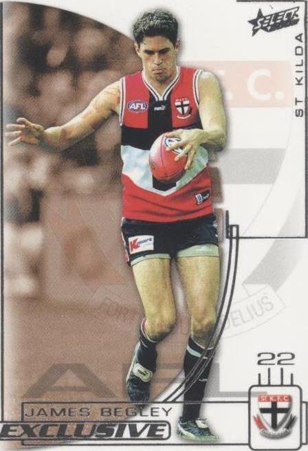 2002 Select Australia Exclusive AFL - James Begley #206 for sale online ...