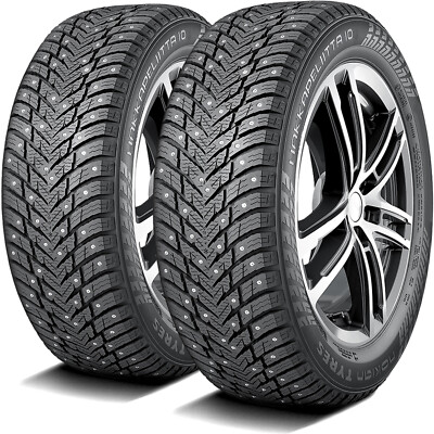 2 Tires 245/45R18 100T XL Nokian Tyres Hakkapeliitta 10 EV Ready (Studded) Snow