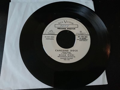 45 PROMO Nilla pizzi ''Canzone Doce''  RCA  VG+