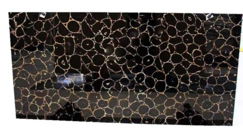 91.4x122cm Nero Agata Pietra Epossidica Arte Tavolo da Pranzo Top Marmo Esterno