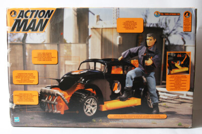 VERY RARE VINTAGE 1999 ACTION MAN SUPER TURBO CAR VEHICLE HASBRO