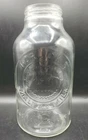 Horlick's Malted Milk Glass Jar Bottle 11"h Racine Wis USA Hazel Atlas Vintage