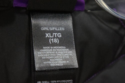 GIACCA CAPPOTTO DA RAGAZZA VIOLA THE NORTH FACE ACONCAGUA 550 PIUMINO 18 XL - Foto 7 di 8