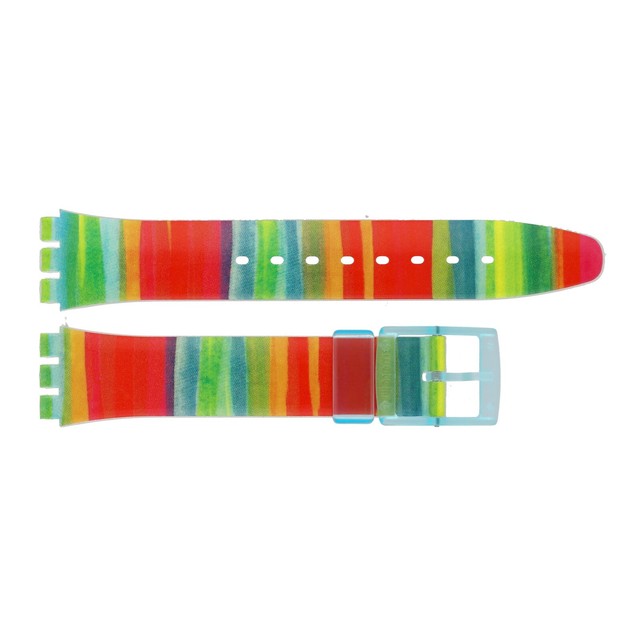 Swatch AGS124 Original Gent 17mm Multi Color Plastic Watch Band eBay