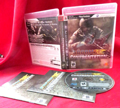 SOCOM U.S. NAVY SEALS Confrontation  (Sony PlayStation 3, 2008) CIB Tested