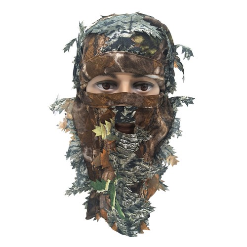 3D Camouflage Leaves Hunting Mask Tactical Ghillie Hunters Camo Face Mask - Picture 5 of 13