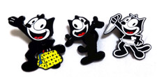 Felix, pin badge, set of 3 brooch badges, pins, FELIX, for bags and clothes, 033