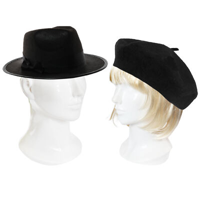 COUPLES 1930'S OUTLAWS BONNIE CLYDE FANCY DRESS COSTUME BERET WIG