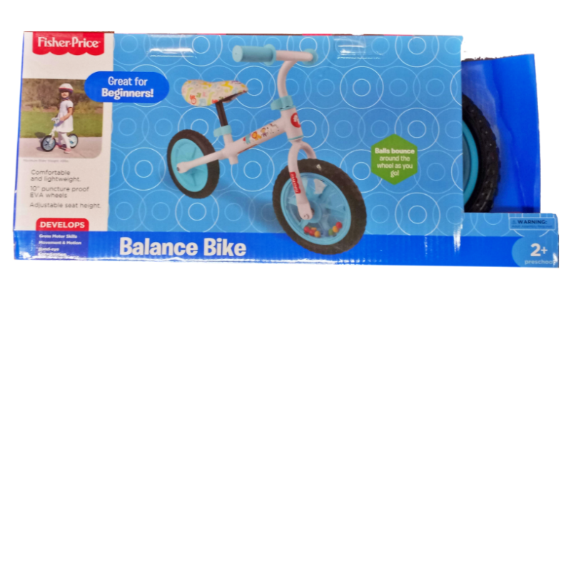 Fisher Balance Bike 10 Inch Wheels Adjustable Seat Lightweight Age