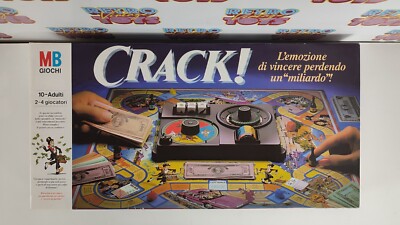 MB CRACK WIN LOSING A BILLION BOARD GAME 80s NEW 10+ YEARS