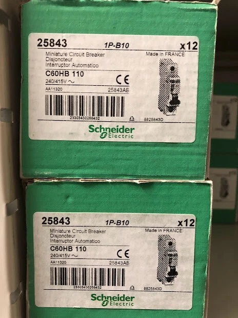 SCHNEIDER MERLIN GERIN C60HB110 10A 10KA BREAKER TYPE B *** NEW ***