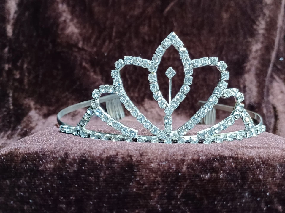 22 Pc W/6 Styles Wholesale Lots Bridal Crystal Flower Girls Princess Tiara Crown - Image 4 of 4