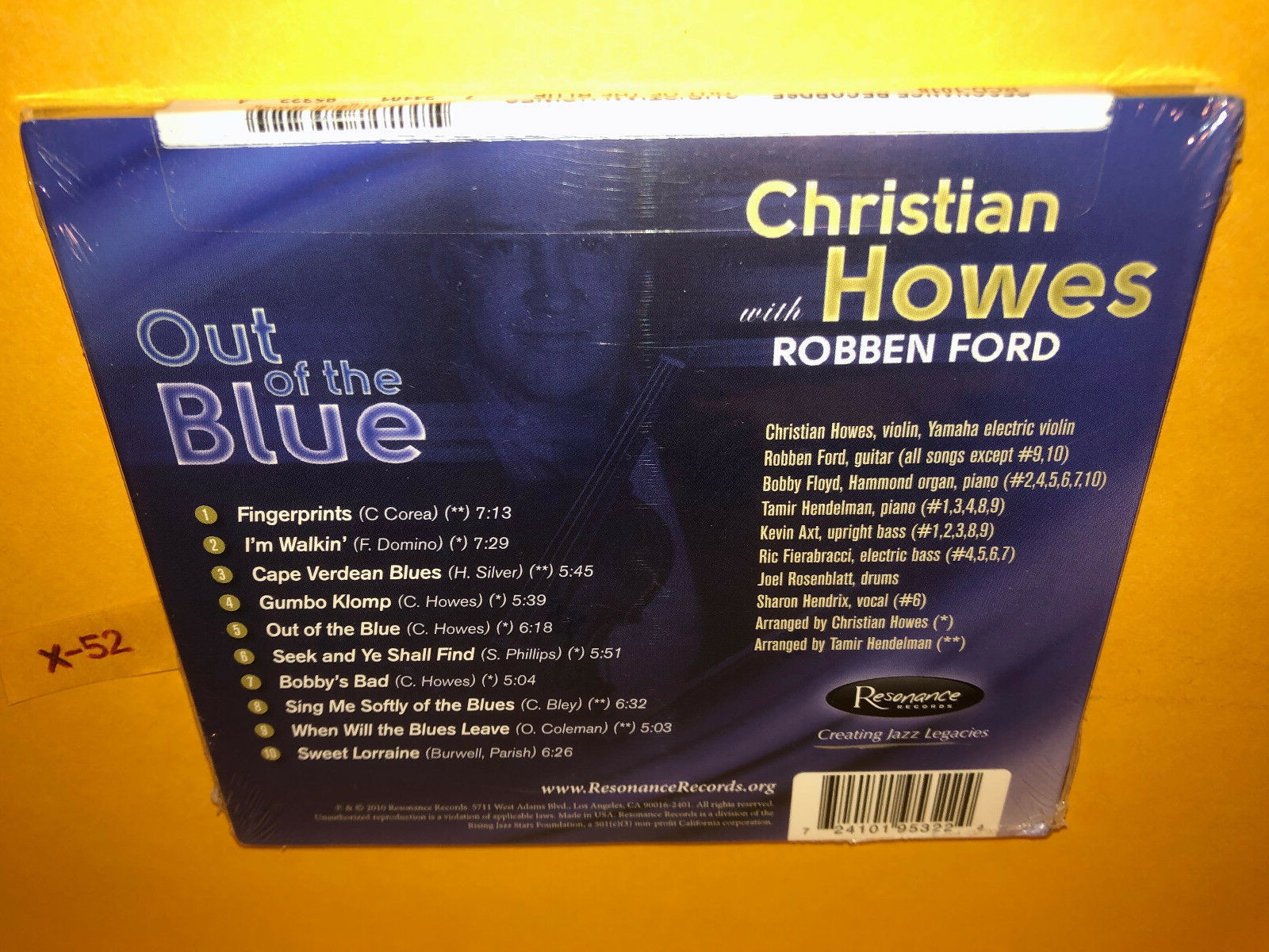Christian Howes & Robben Ford CD Out of the Blue tamir hendelman joel  rosenblatt | eBay