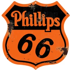 Phillips 66 Vintage Metal Sign 16x16