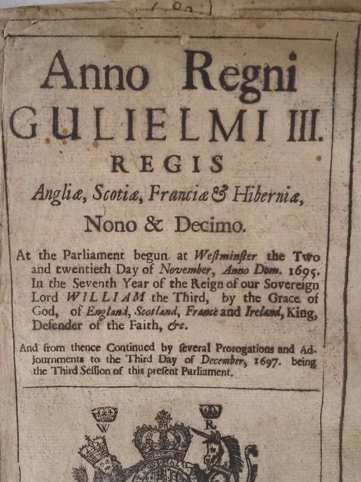 1697 Kingdom of WILLIAM III AND ANNE- Anno Regni Gulielmi III, London, Very Rare - Image 2 of 4