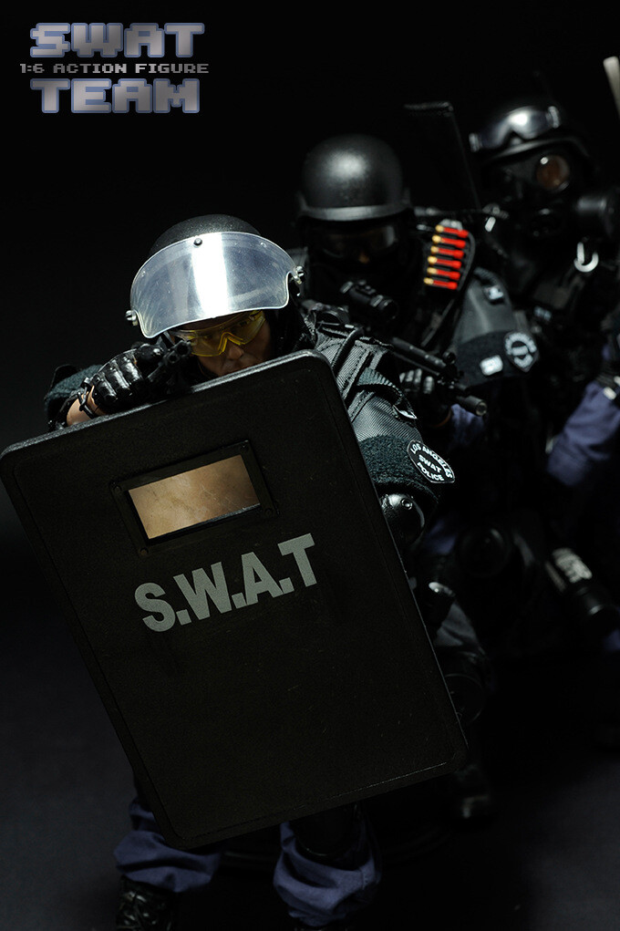 12inch 30cm 1:6 PATTIZ KADHOBBY TE Police Action Figure SWAT Team