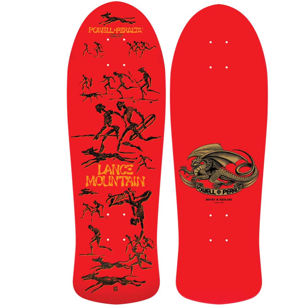 Bones Brigade Lance Mountain Series 15 Red Skateboard Deck #1770