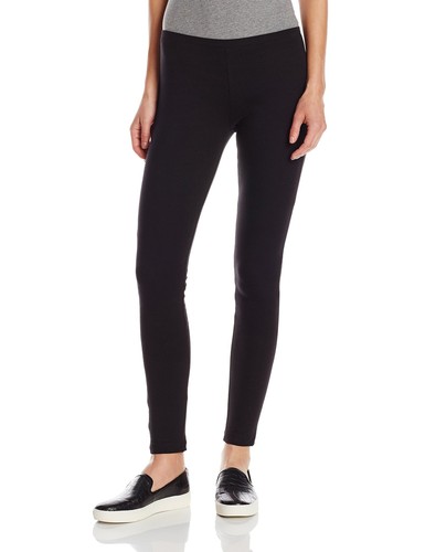 Cotton Leggings Gray L Black Medium 