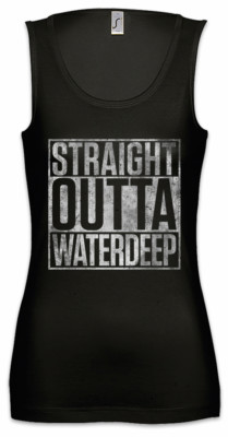 Straight Outta Waterdeep Women Tank Top Eye Of The Fun PC Gamer Gaming Beholder