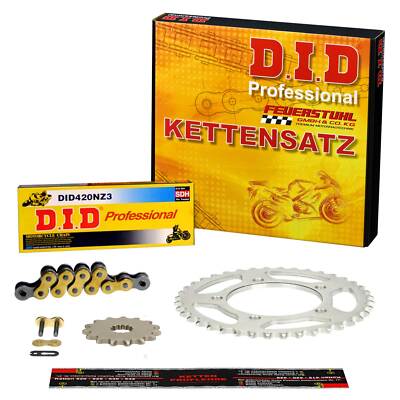 Kettensatz Honda CRF 110 F, 13-24, DID SPEZIAL verstärkt, gold, Stahl