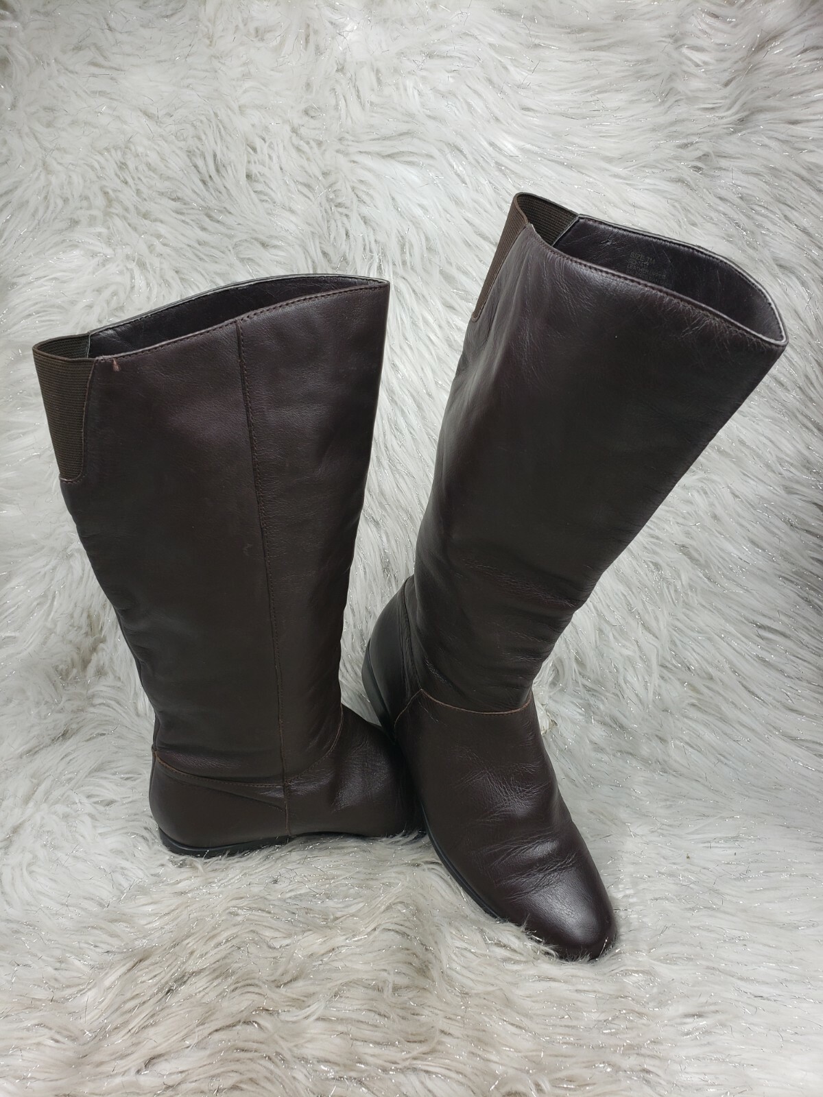 WORTHINGTON Brown Leather Casual Basic Boots Size… - image 3
