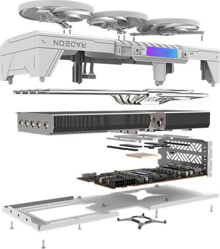 Grafikkarte AMD Sapphire Radeon RX 9070XT Pure Gaming OC 16GB GDDR6 2x DP - Bild 7 von 10