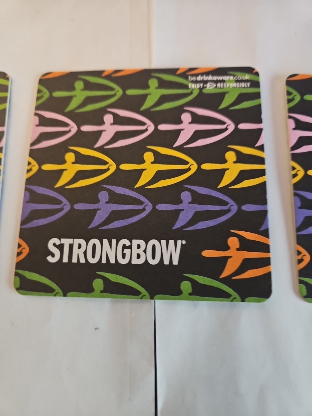 3 X STRONGBOW DARK FRUITS BEER MATS - NEW image 2