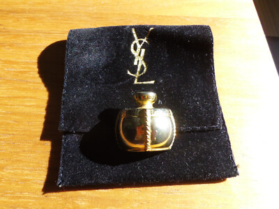 Wunderschöne YSL Yves Saint Laurent Brosche Metall vergoldet  Vintage selten