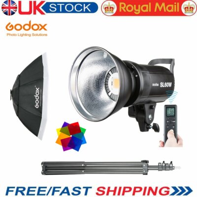 Godox Sl60w Con Luz Led Para Vídeo De Estudio Softbox 5600k
