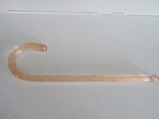 MOSSER Art GLASS Candy Cane Whimsy Figurine 10.5" Long