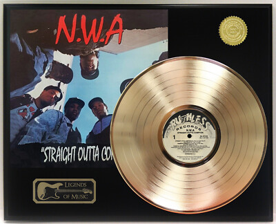 NWA - Straight Outta Compton Gold LP Record Plaque Display | eBay