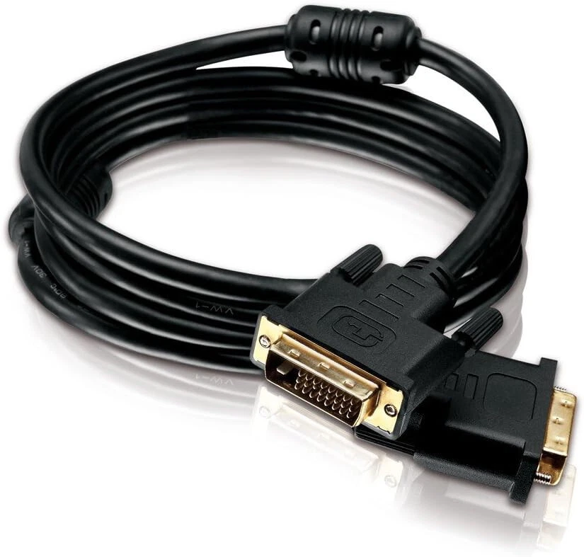 1,5m DVI Kabel Monitor kabel DVI-D 24+1 Dual Link 2 Stecker geschirmt vergoldet - Bild 4 von 4